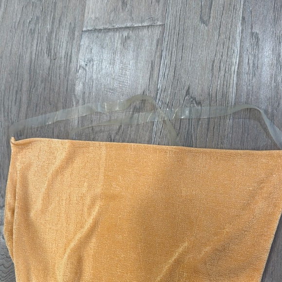 PrettyLittleThing Orange Maxi Dress Size 6 - Picture 2 of 10